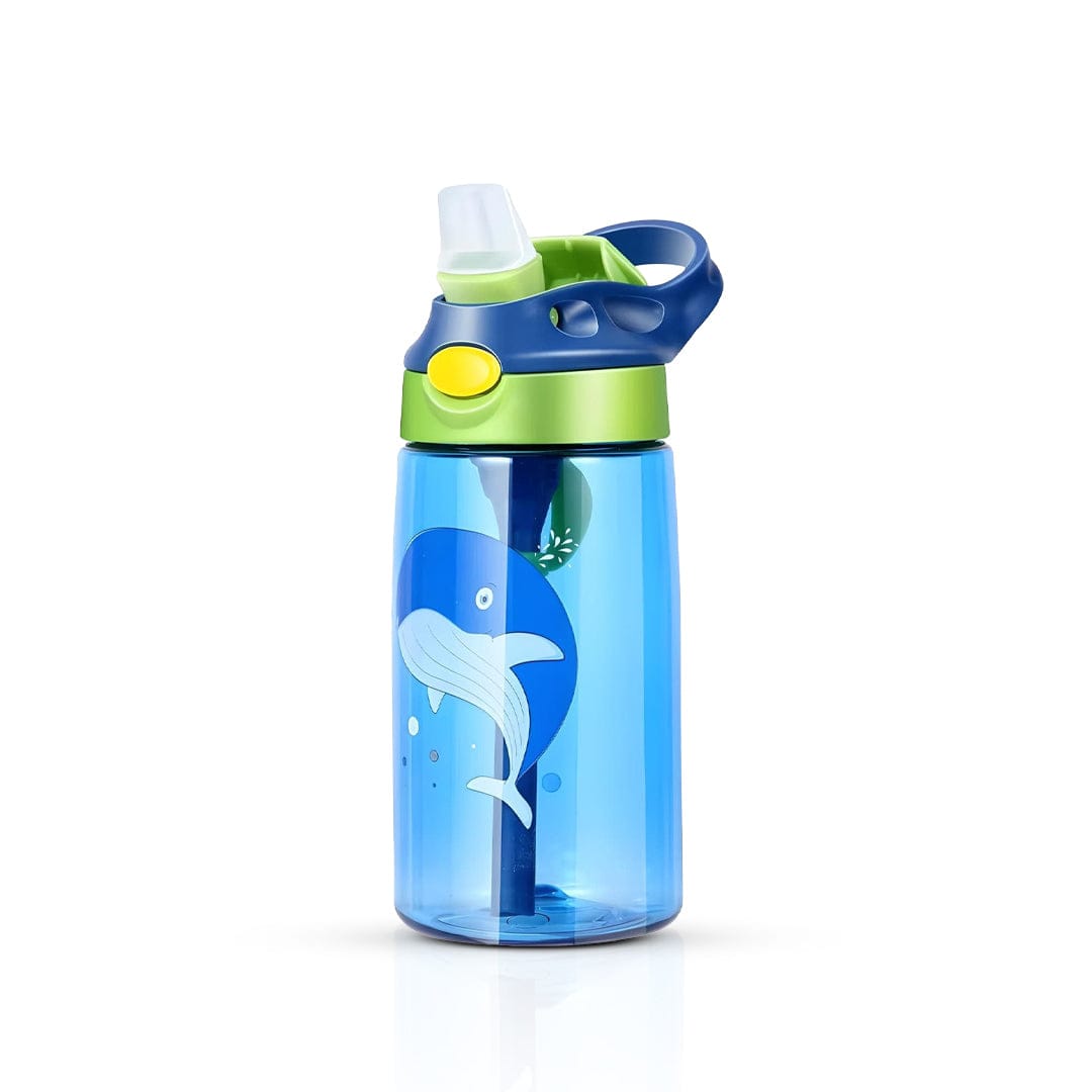 Gourde Enfant Plastique sans BPA Bleu