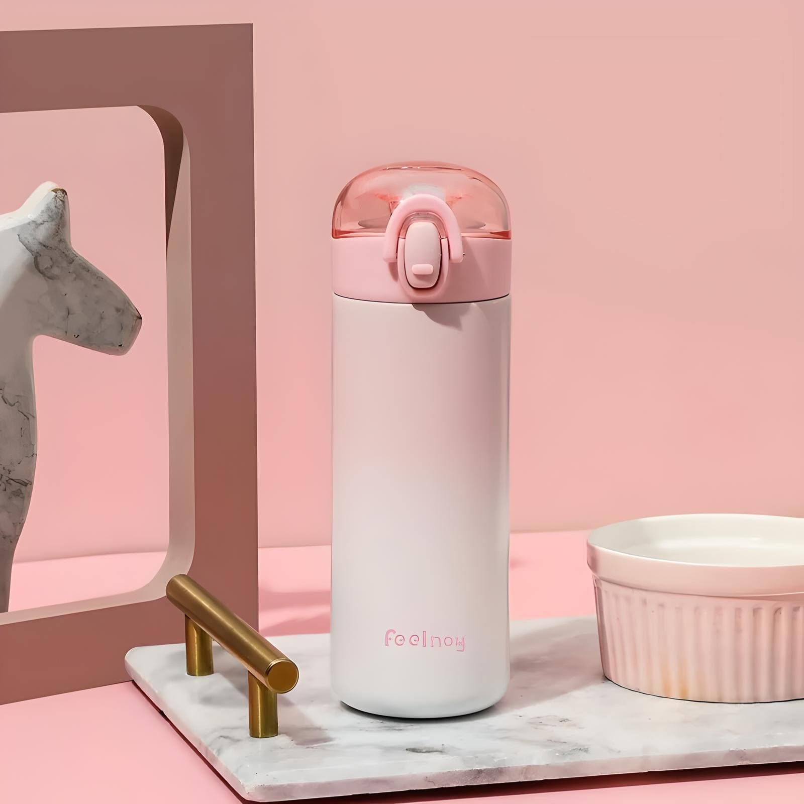 Gourde Isotherme Dégradée 350ml / Rose